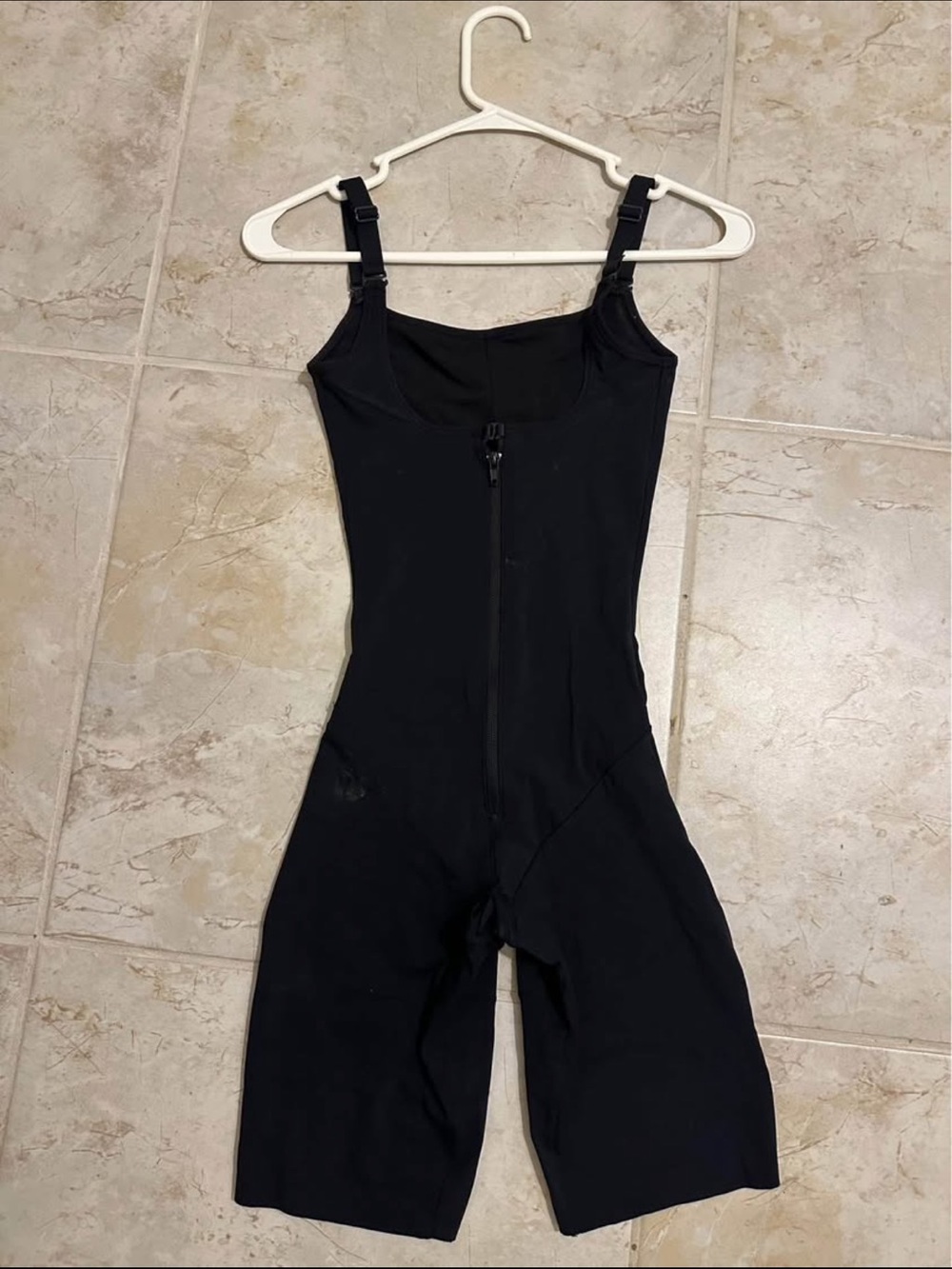 High-Waist Black Shapewear Bodysuit with Bust Support